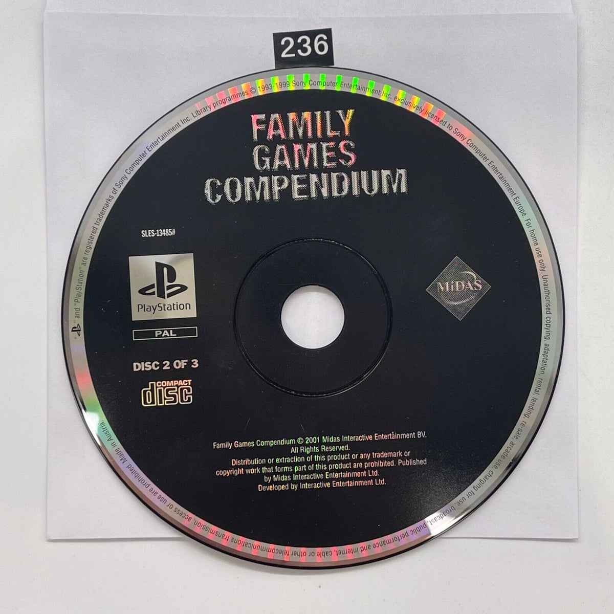 PS1 Family Games Compendium Disc Only oz236