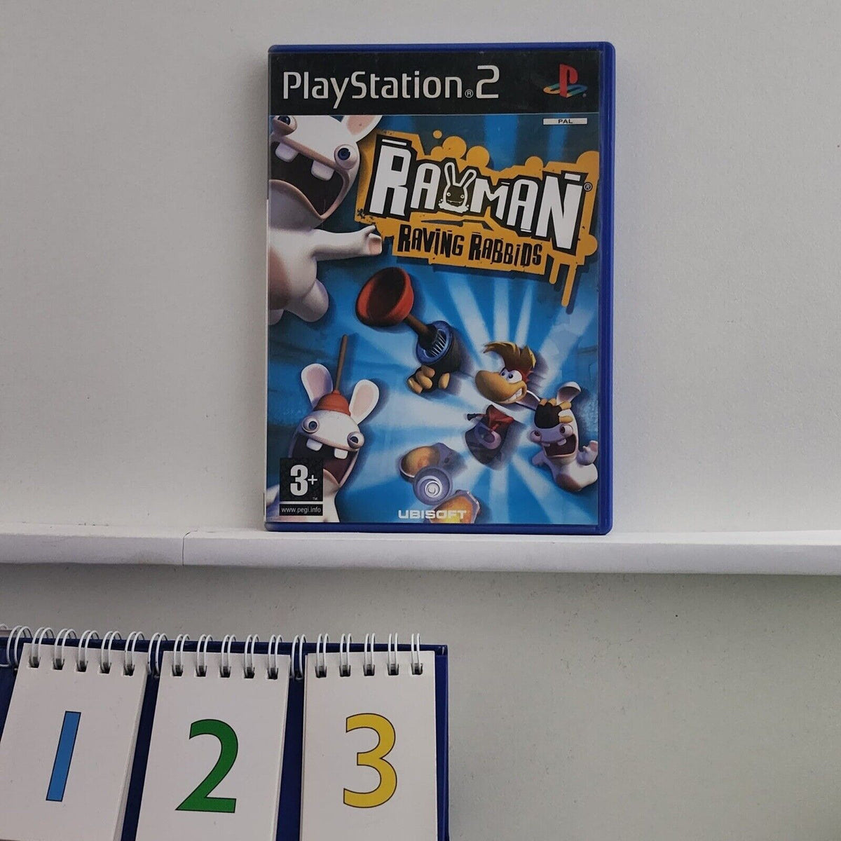 Rayman Raving Rabbids PS2 Game + Manual PAL