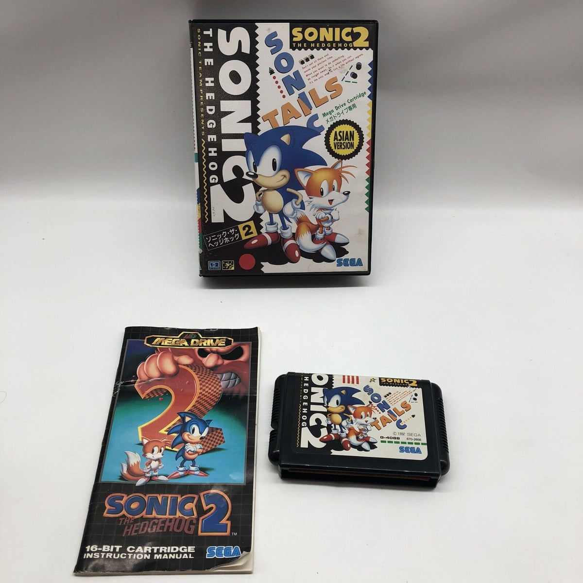 Sonic 2 Asian Sega Mega Drive Game