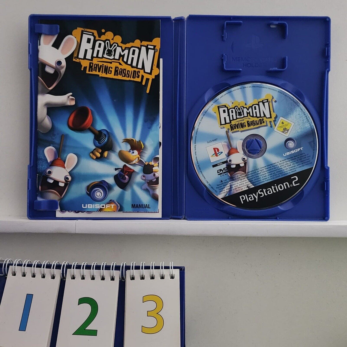 Rayman Raving Rabbids PS2 Game + Manual PAL