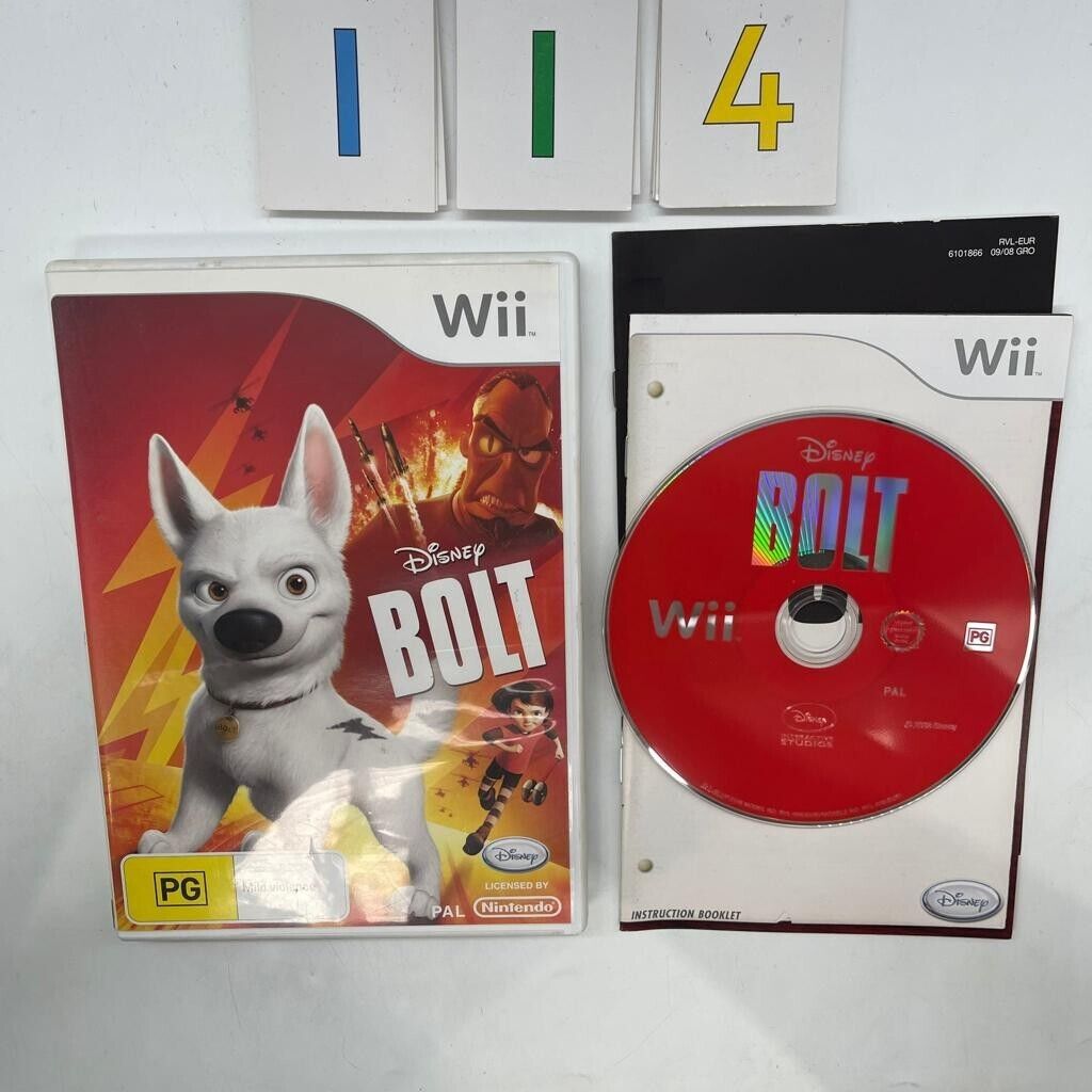 Disney Bolt Wii Game + Manual PAL