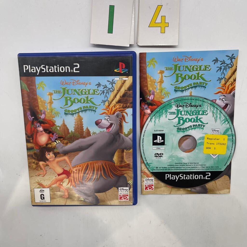 Jungle Book Groove Party PS2 Game + Manual PAL