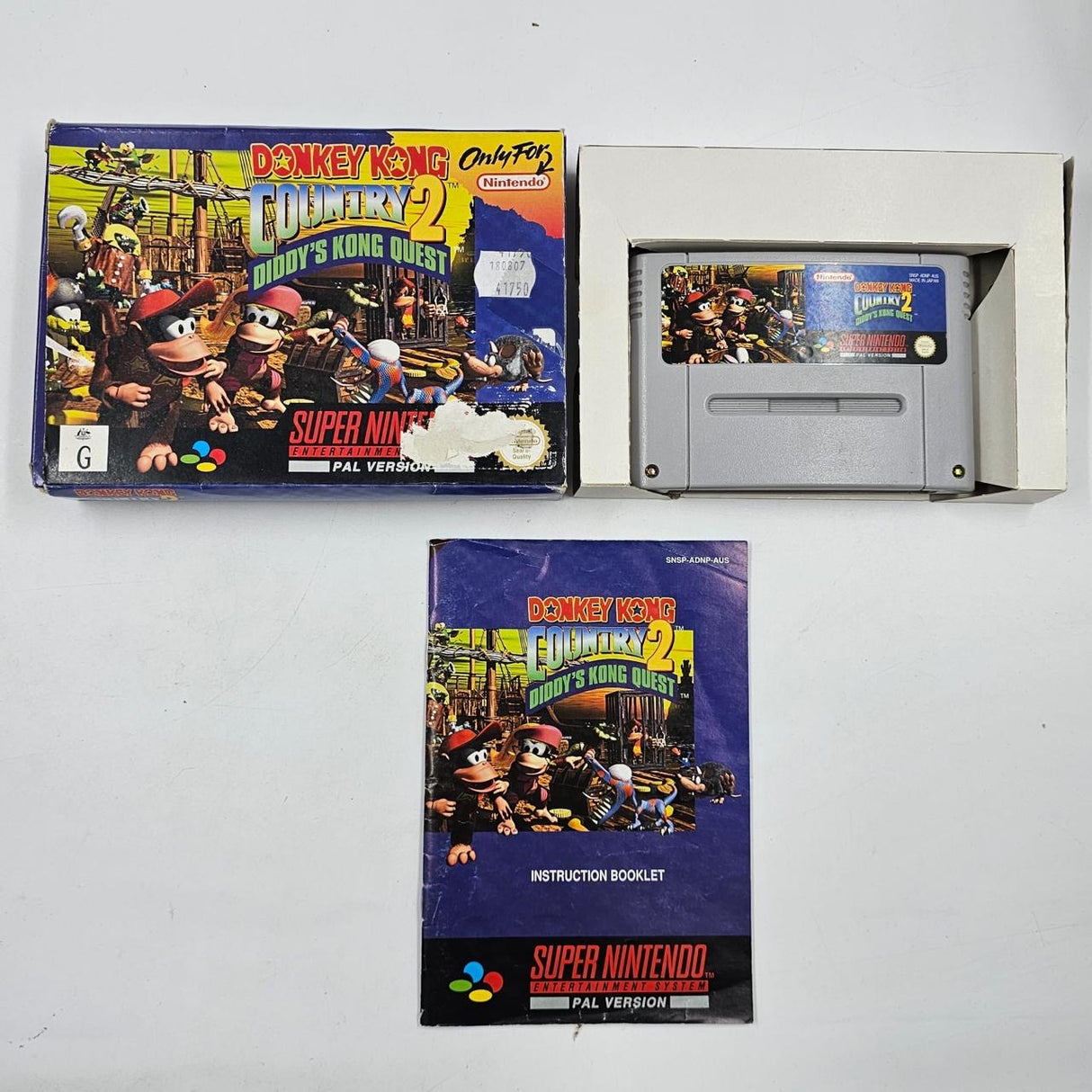 Donkey Kong Country 2 Super Nintendo SNES Game Boxed Complete PAL 9JE4 - Trippy Trades 