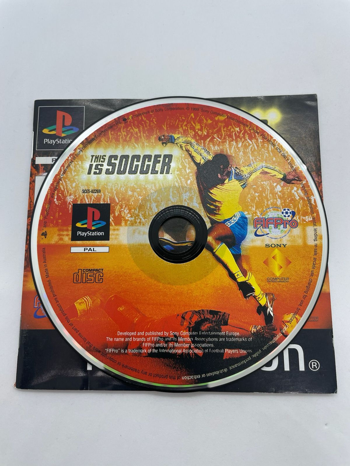 This Is Soccer PS1 Playstation 1 Game + Manual PAL