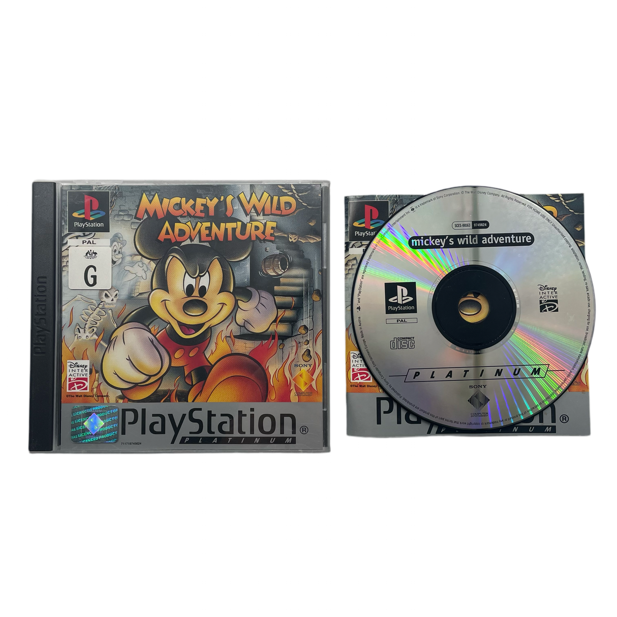 Mickey’s Wild Adventure PlayStation 1 PS1 Game + Manual PAL