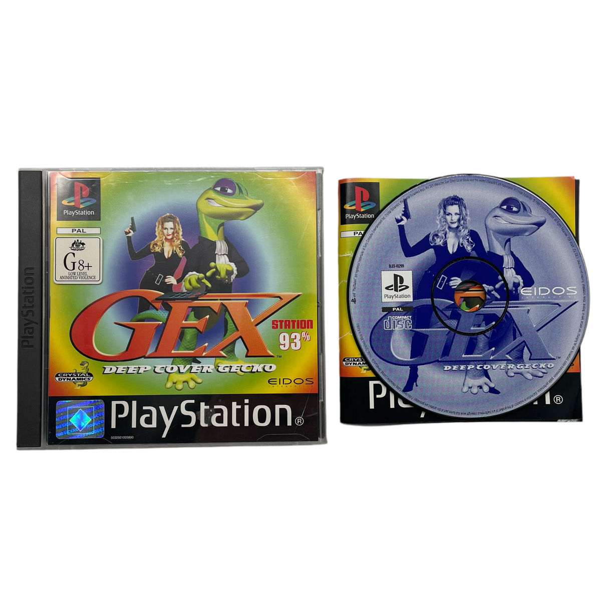 Gex Deep Cover Gecko PlayStation 1 PS1 Game + Manual PAL