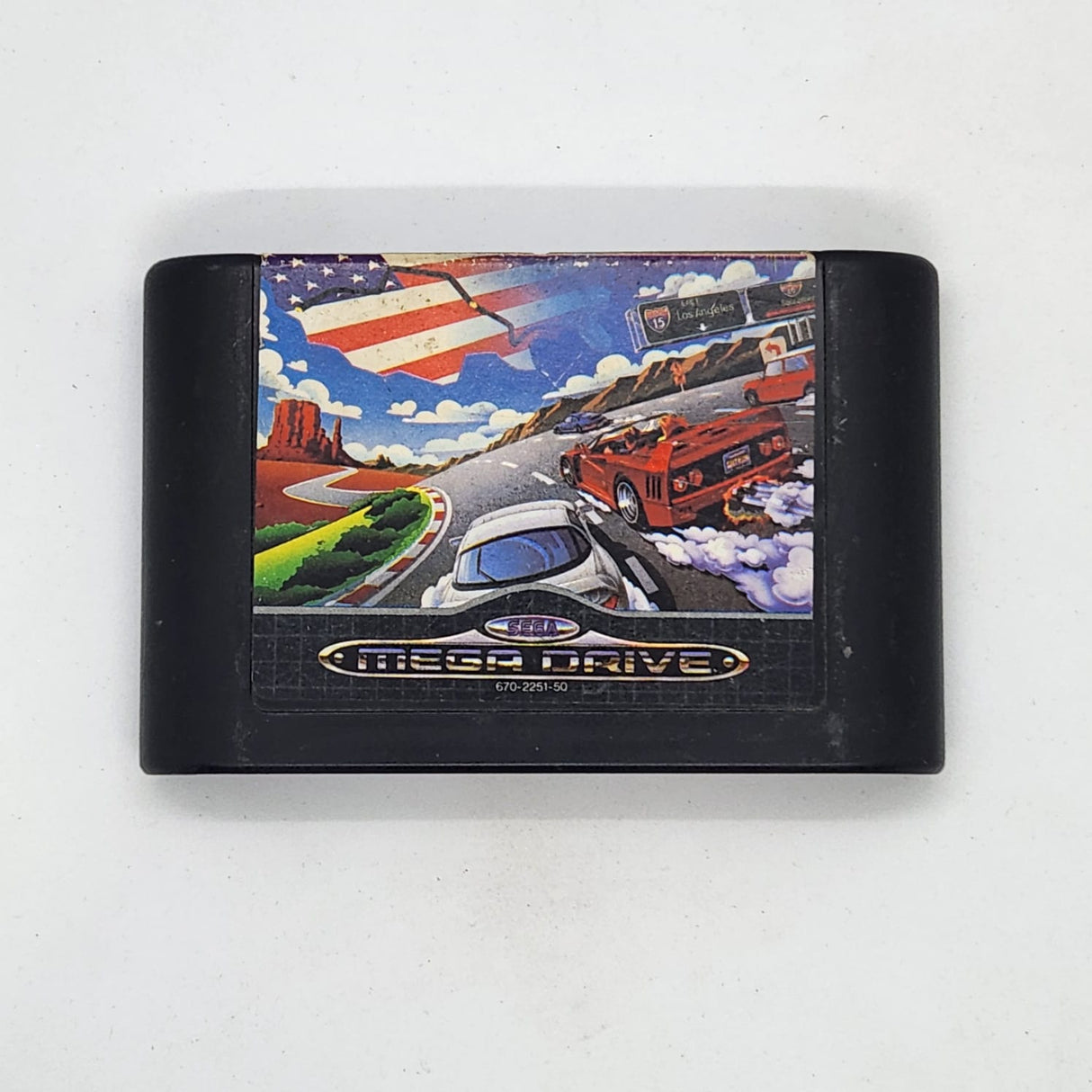 Turbo Outrun Sega Mega Drive Game Cartridge PAL