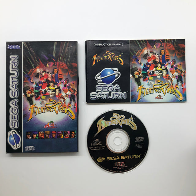 Fighting Vipers Sega Saturn Game + Manual PAL 28A4 - Trippy Trades 