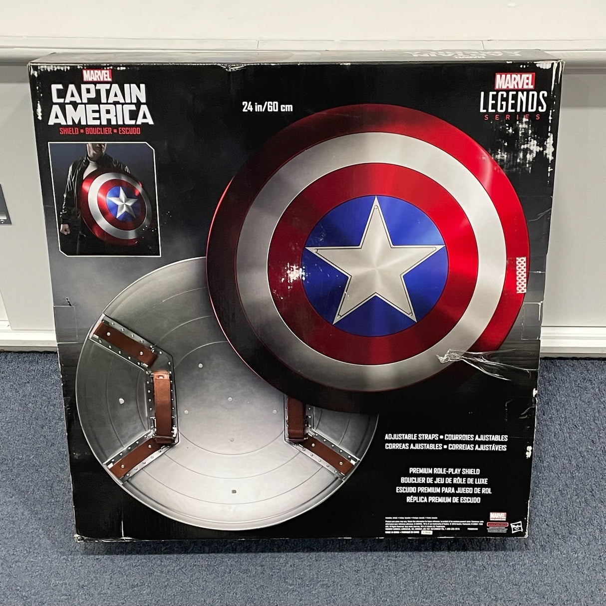 Captain America 60cm Metal Shield Marvel Legends Series Figure