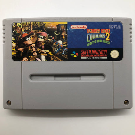 Donkey Kong Country 2 t Super Nintendo SNES Game Cartridge PAL 9JE4 - Trippy Trades 