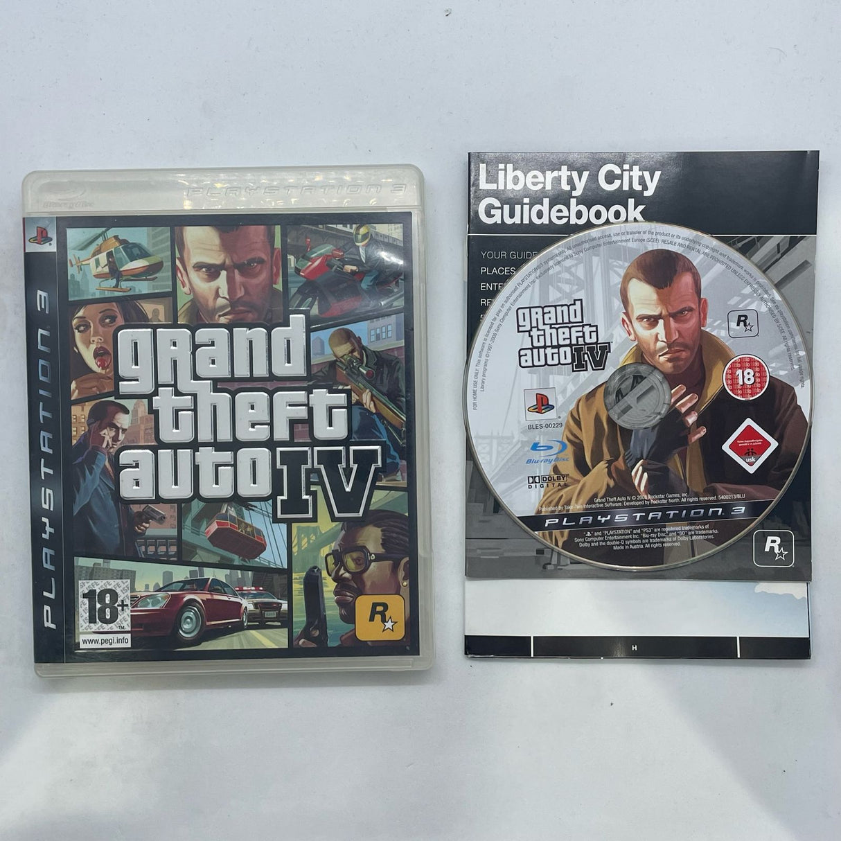 Grand Theft Auto IV GTA PS3 Playstation 3 Game + Manual