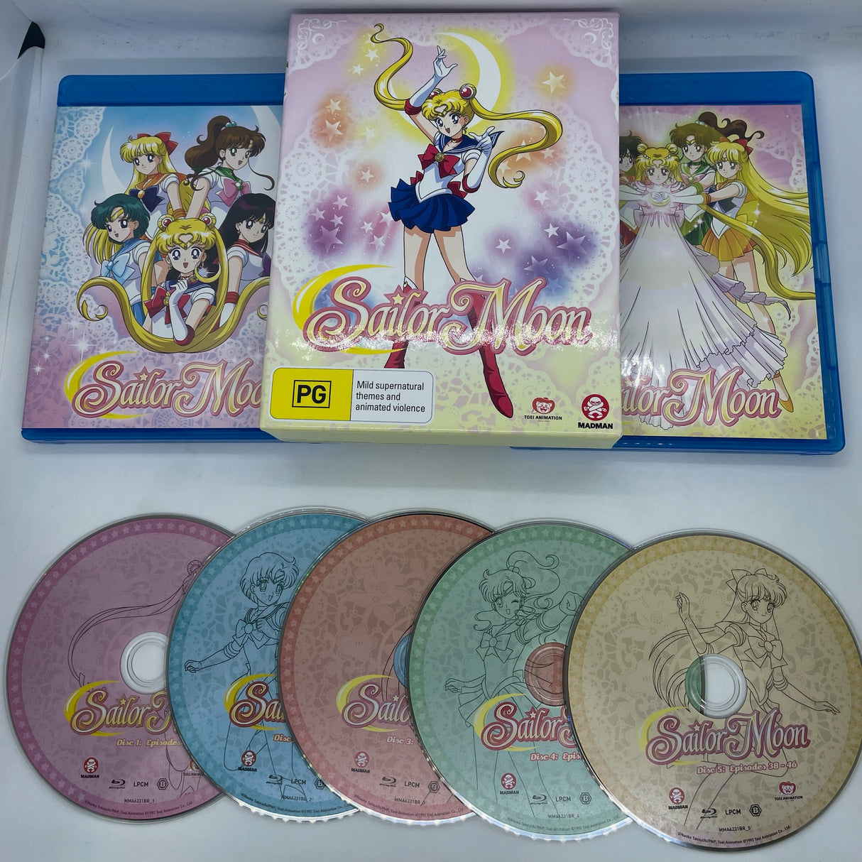 Sailor Moon Season 1 Part 1 and 2 Blu-ray Box Set