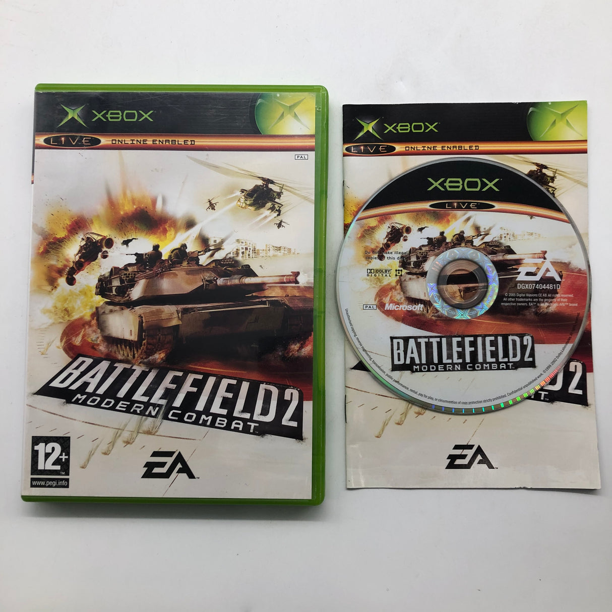 Battlefield 2 Modern Combat Xbox Original Game + Manual PAL