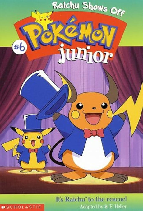 Raichu Shows Off Pokemon Junior No.6 Manga Book