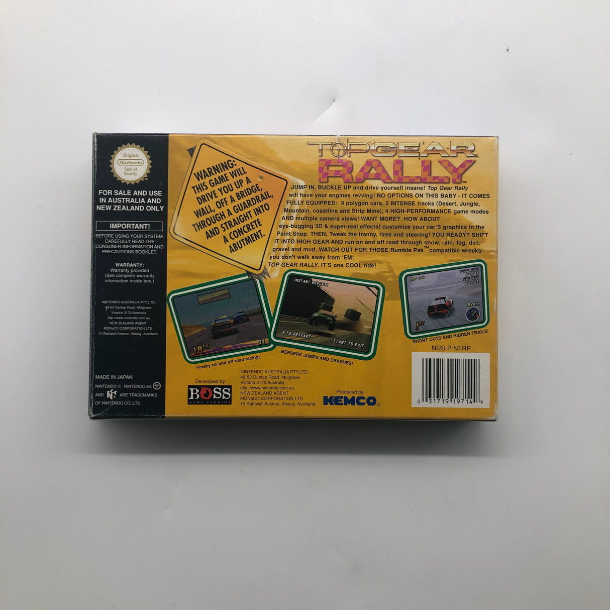 Top Gear Rally Nintendo 64 N64 Game Boxed Complete PAL 28A4 - Trippy Trades 