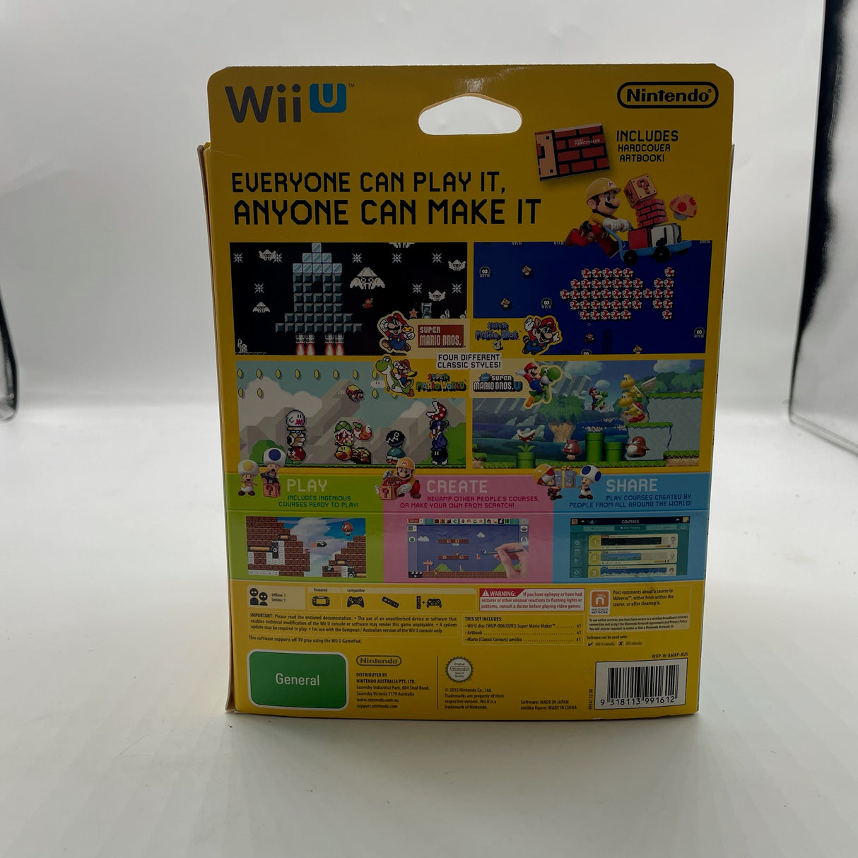 Super Mario Maker Amiibo Collector’s Edition Nintendo Wii U Game