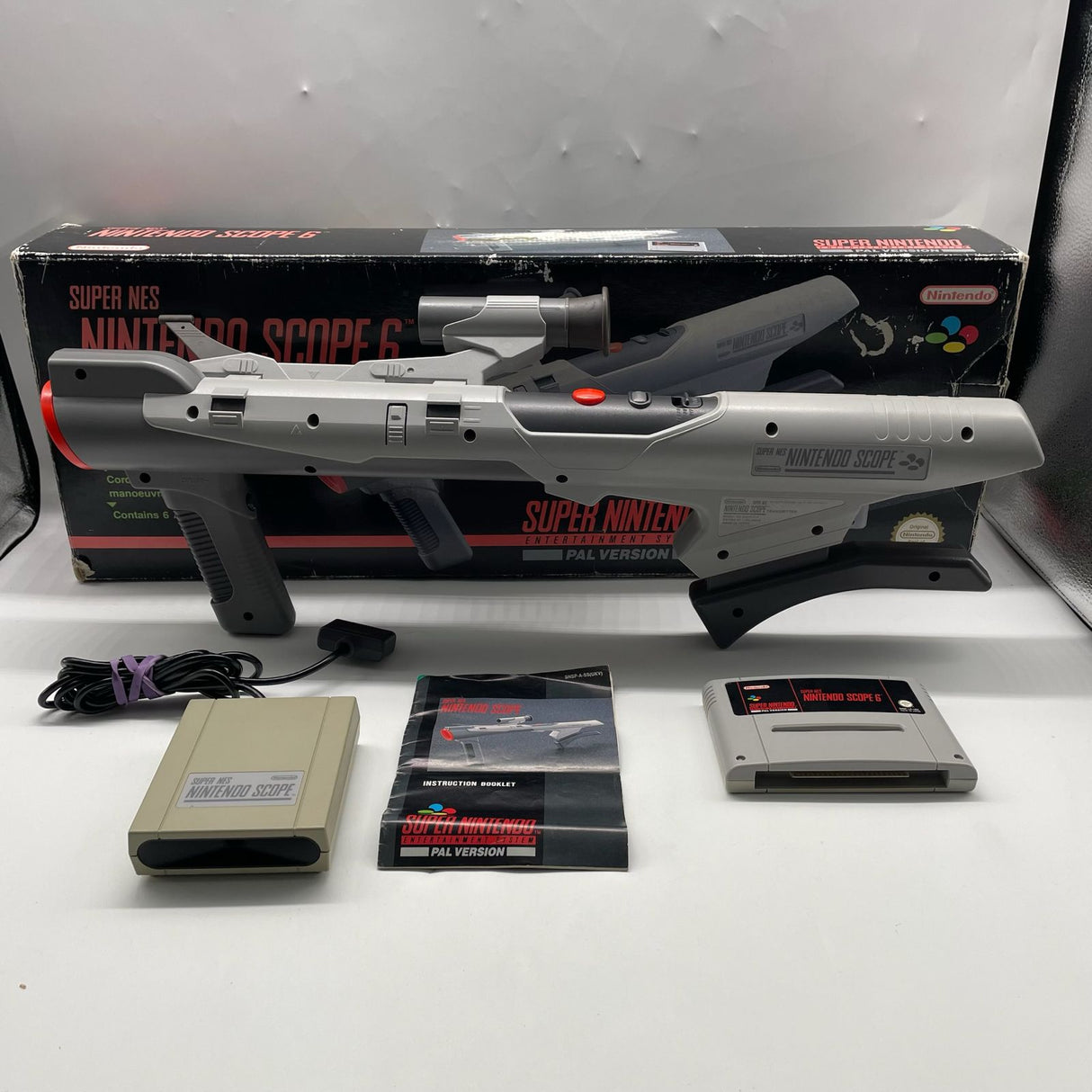 Super Nintendo SNES Scope 6 + Game Boxed