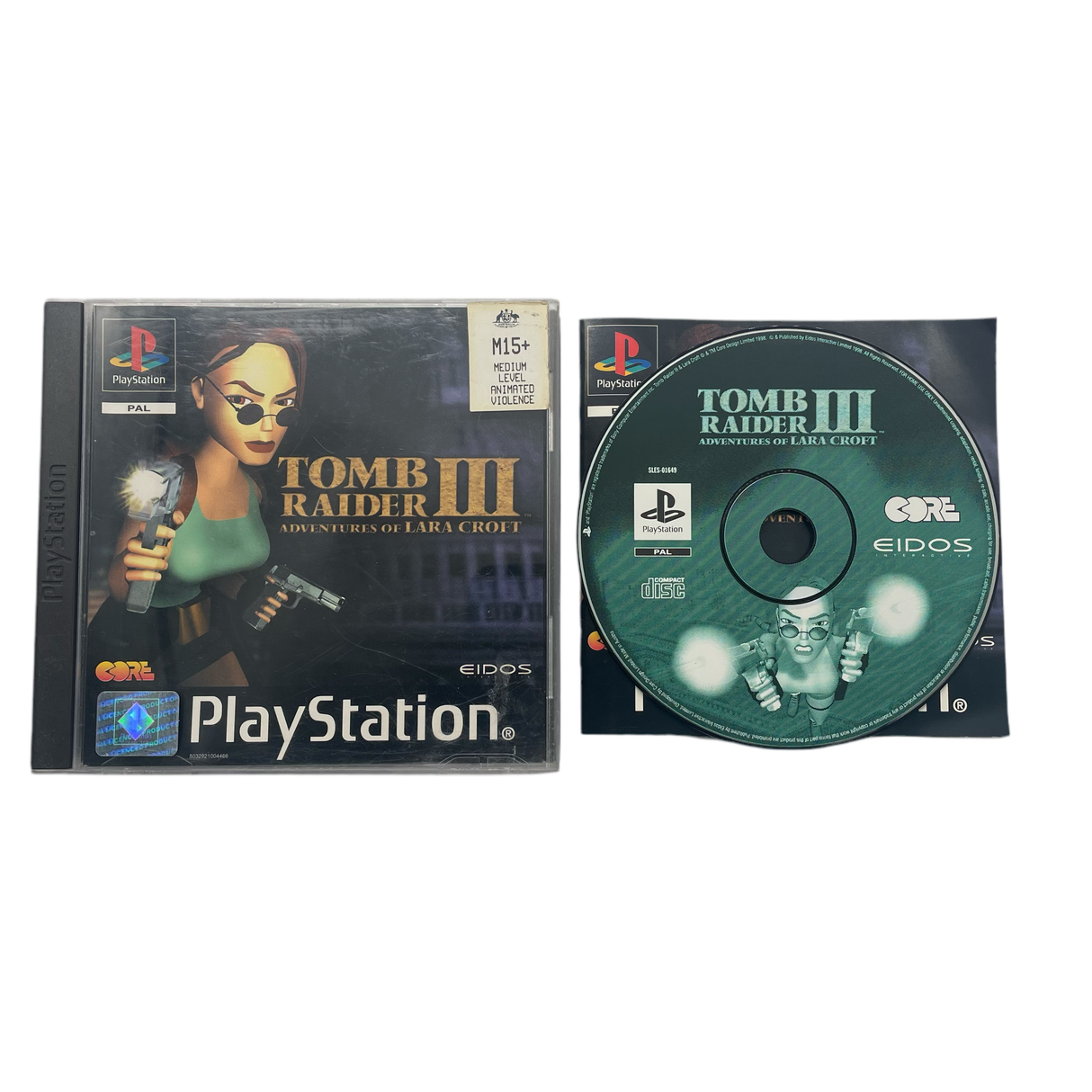 Tomb Raider III 3: Adventures of Lara Croft PlayStation 1 PS1 Game PAL