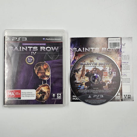 Saints Row IV PS3 Playstation 3 Game + Manual PAL 16JE4 - Trippy Trades 