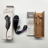 Nintendo Wii Remote Black Nunchuck Wii U Compatible Controller 01S4