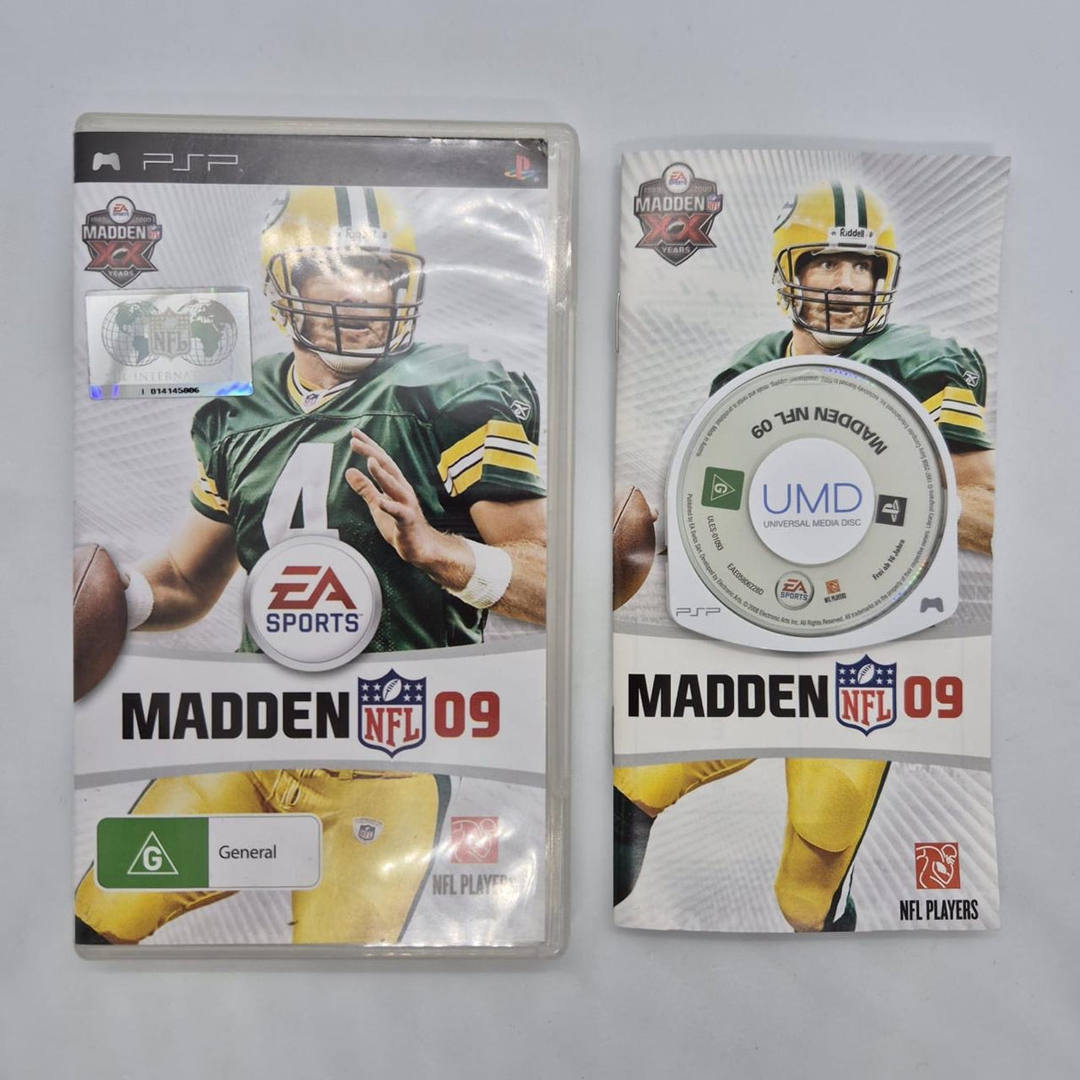 EA Sports Madden NFL 09 PSP Playstation Portable Game + Manual