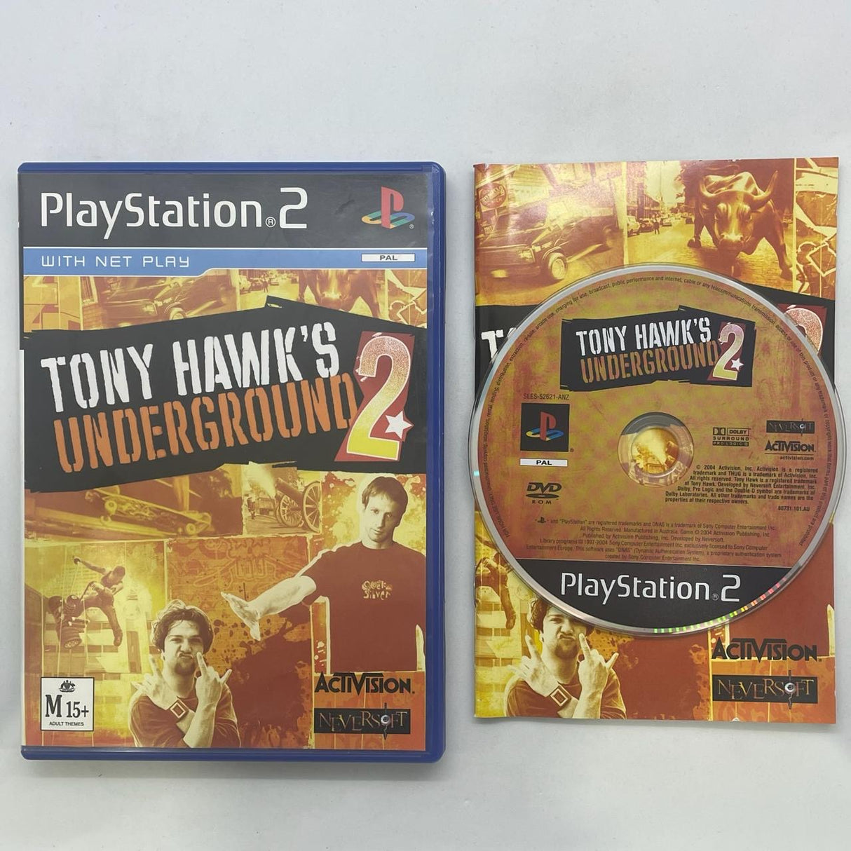 Tony Hawks Underground 2 PS2 Playstation 2 Game + Manual PAL