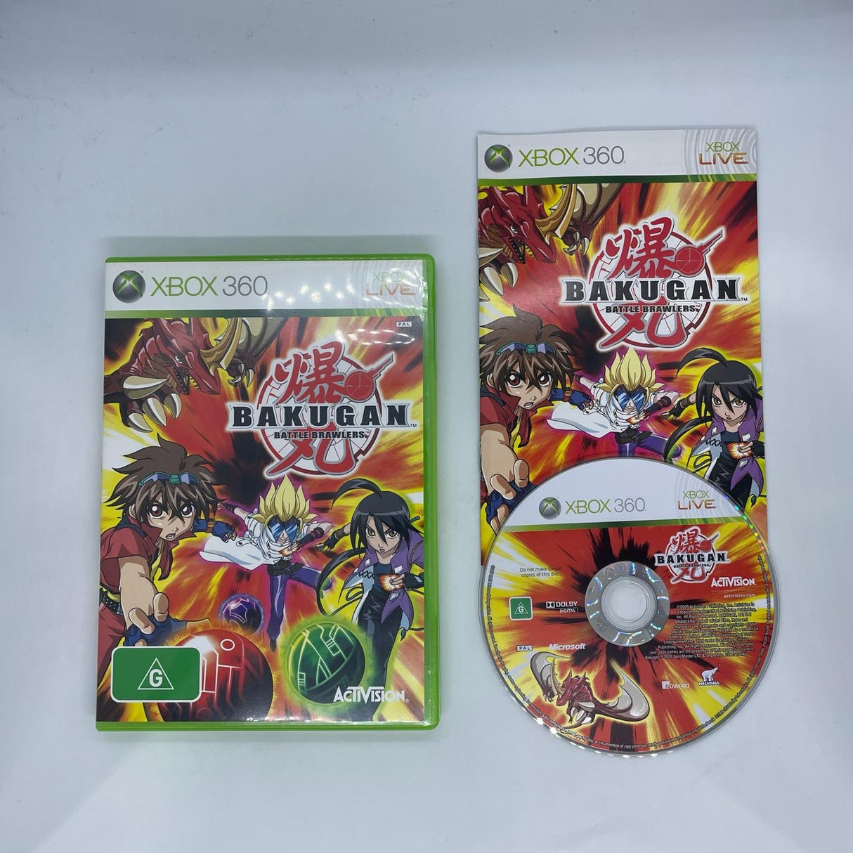 Bakugan Battle Brawlers Xbox 360 Game + Manual PAL