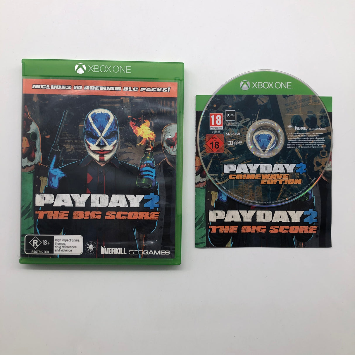 Payday 2 The Big Score Xbox One Game + Manual PAL