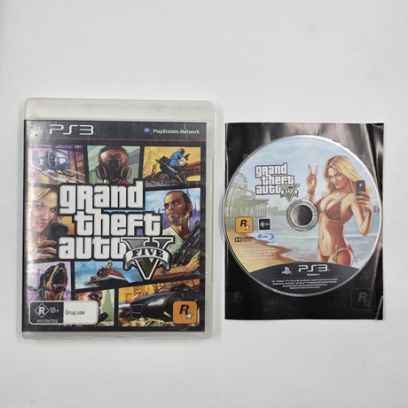 Grand Theft Auto V 5 PS3 Playstation 3 Game + Manual 16JE4 - Trippy Trades 