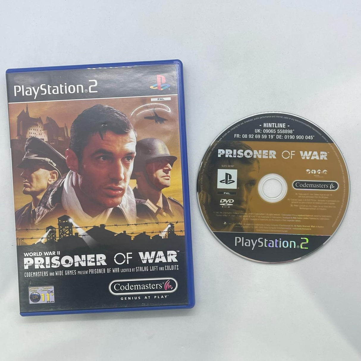 World War II Prisoner of War PS2 Playstation 2 Game PAL