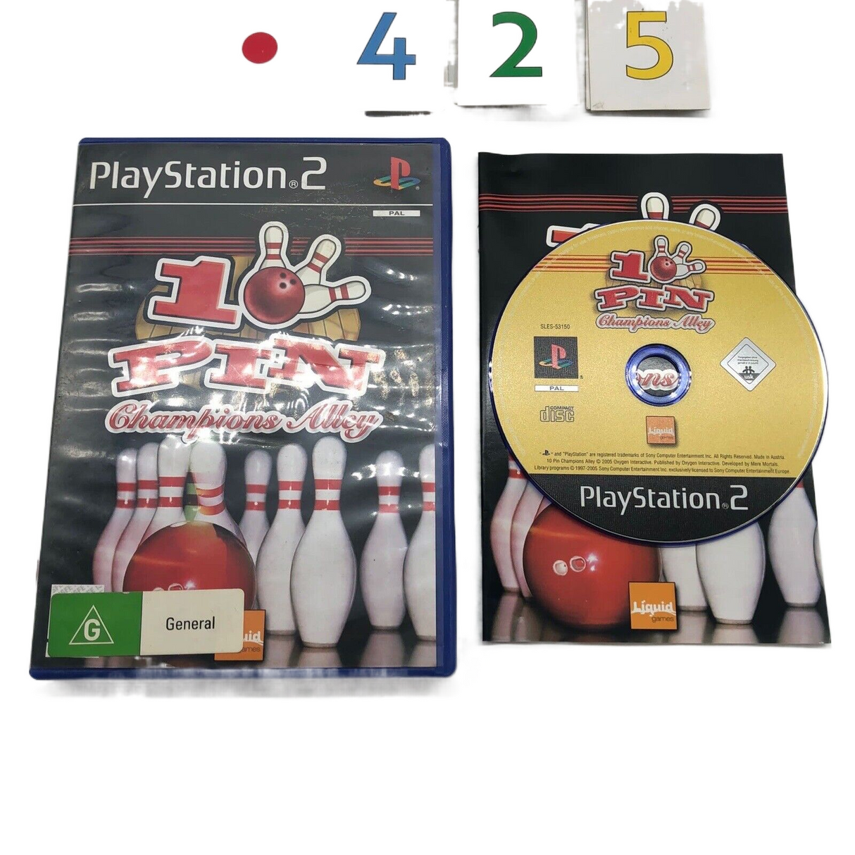 10 Pin Champions Alley PS2 Playstation 2 Game + Manual PAL