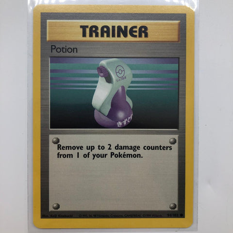 Potion Trainer Pokemon Card 94/102 Base Set 28A4