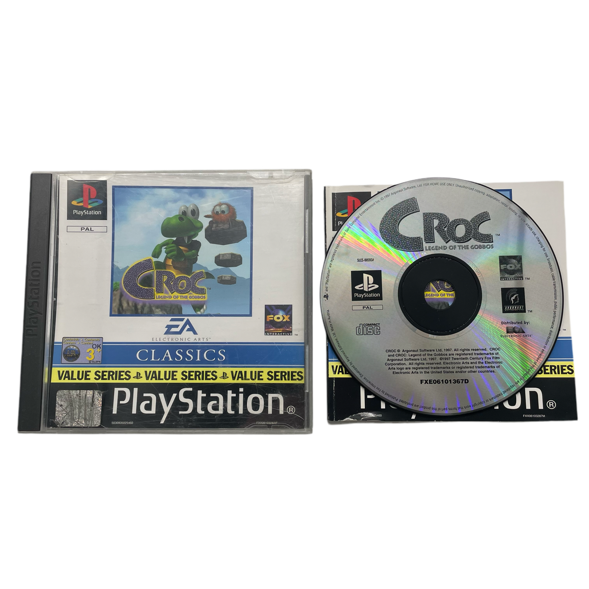 Croc Legend of the Gobbos PlayStation 1 PS1 Game + Manual PAL