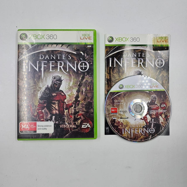 Dante's Inferno Xbox 360 Game + Manual PAL 9JE4 - Trippy Trades 