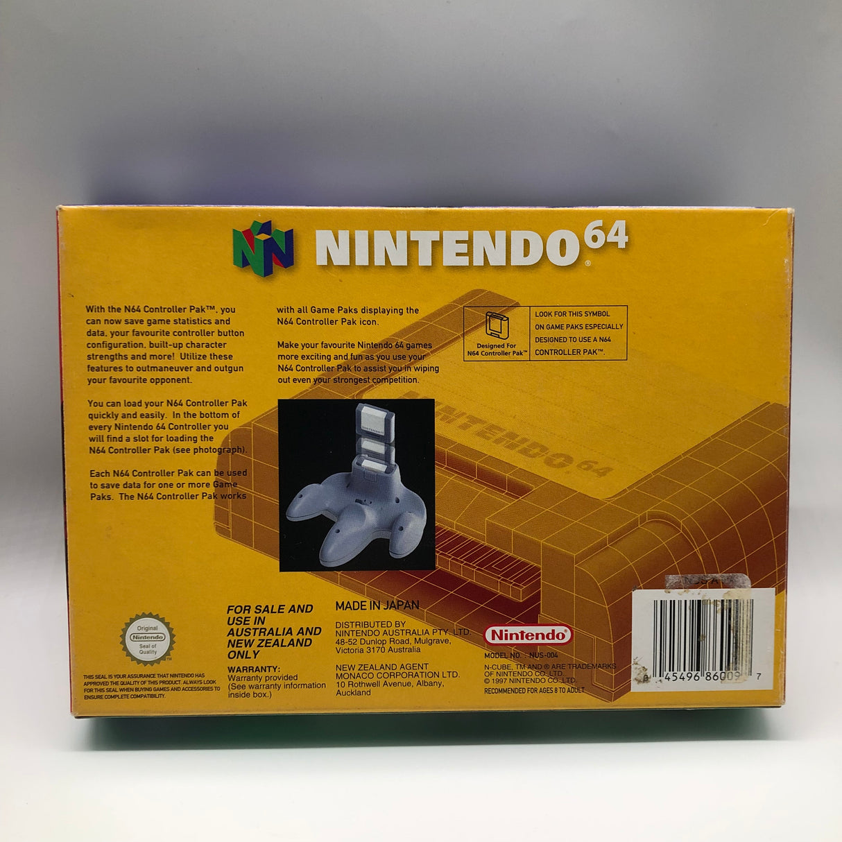 Controller Pak Nintendo 64 N64 Game Boxed PAL 9JE4 - Trippy Trades 