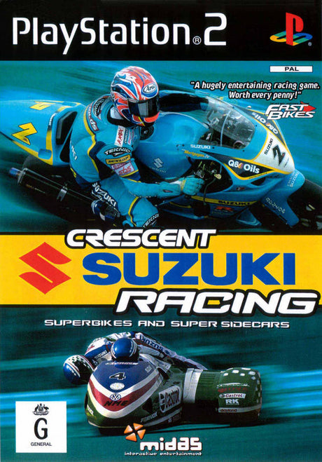 Crescent Suzuki Racing Playstation 2 PS2 Game PAL Sony Playstation 2 Game