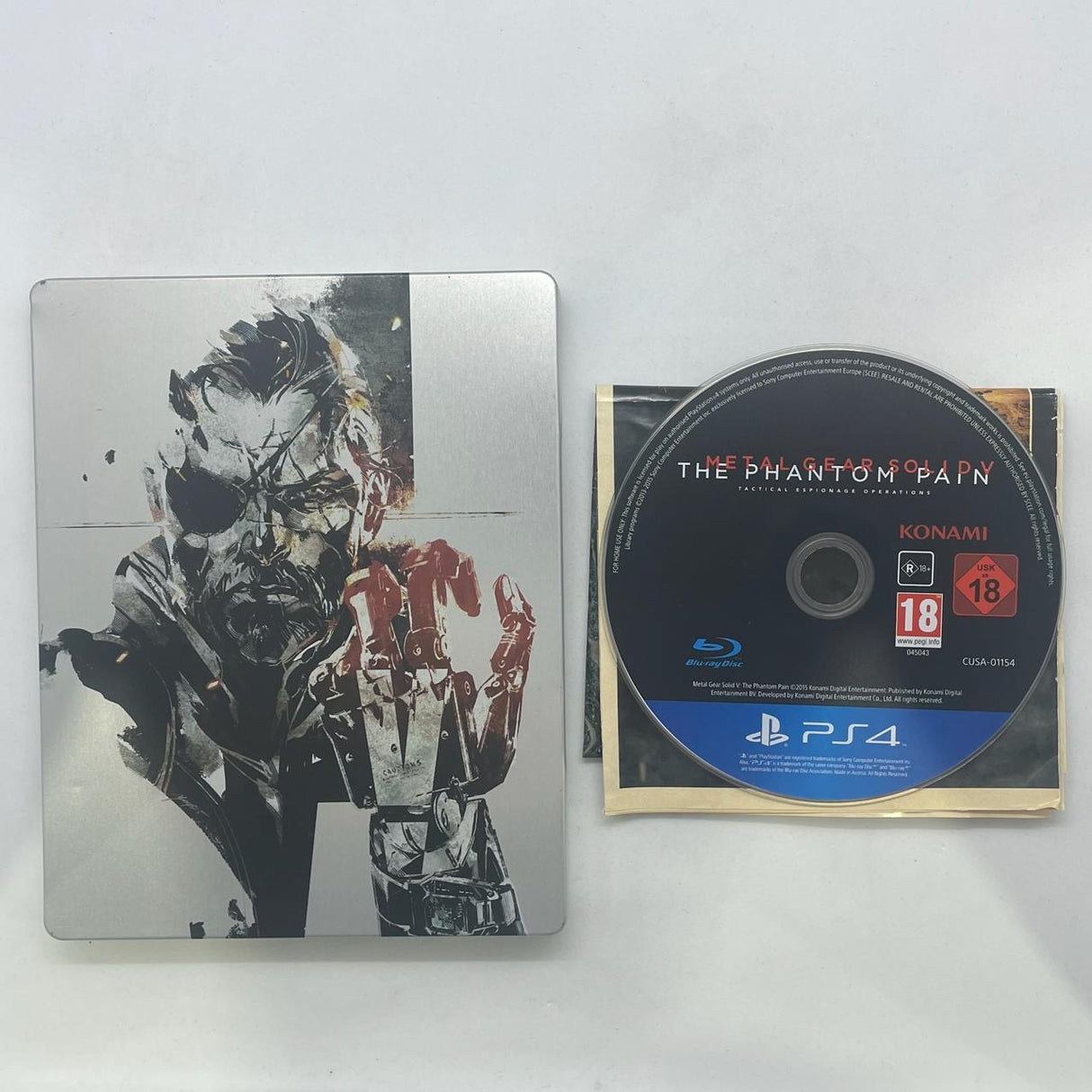 Metal Gear Solid V The Phantom Pain Steelbook Edition PS4 Playstation 4 Game