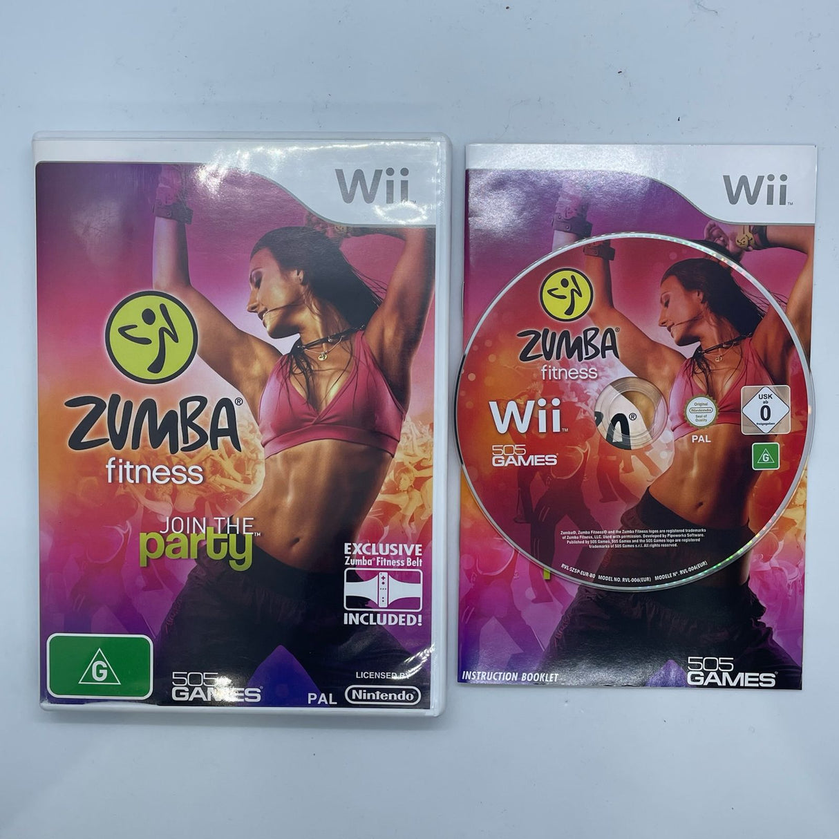 Zumba Fitness Join The Party Nintendo Wii Game + Manual PAL