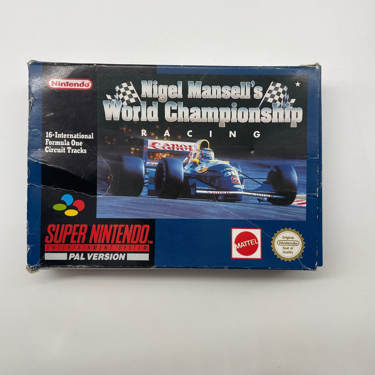 Nigel Mansell's World Championship Super Nintendo SNES Game Boxed PAL - Trippy Trades 