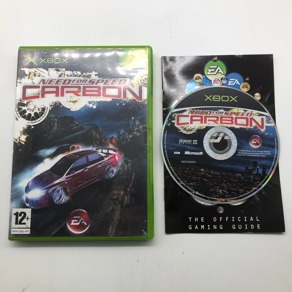 Need For Speed Carbon Xbox Original Game + Manual PAL 25AU4