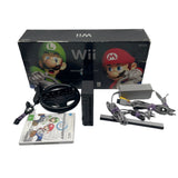 Mario Kart Nintendo Wii Console Black + Wheel and AXC Boxed PAL