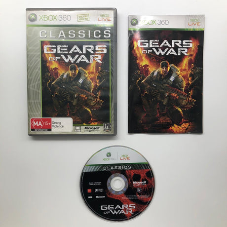 Gears Of War Xbox 360 Game + Manual PAL 28A4 - Trippy Trades 