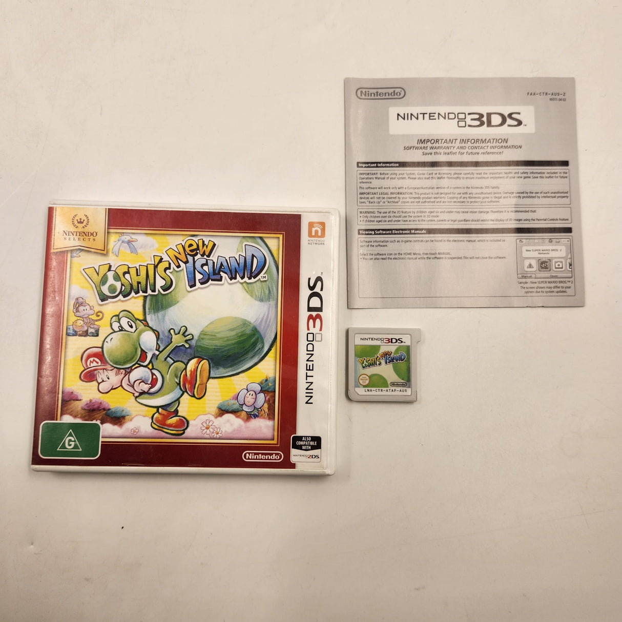 Yoshi's New Island Nintendo 3DS Game + Manual PAL 28JY4 - Trippy Trades 