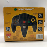 Nintendo 64 N64 Black Controller Boxed PAL 9JE4 - Trippy Trades 