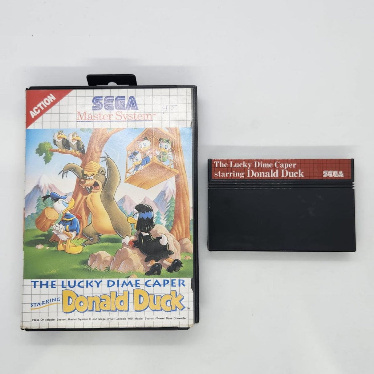 The Lucky Dime Caper Starring Donald Duck Sega Master System Game PAL