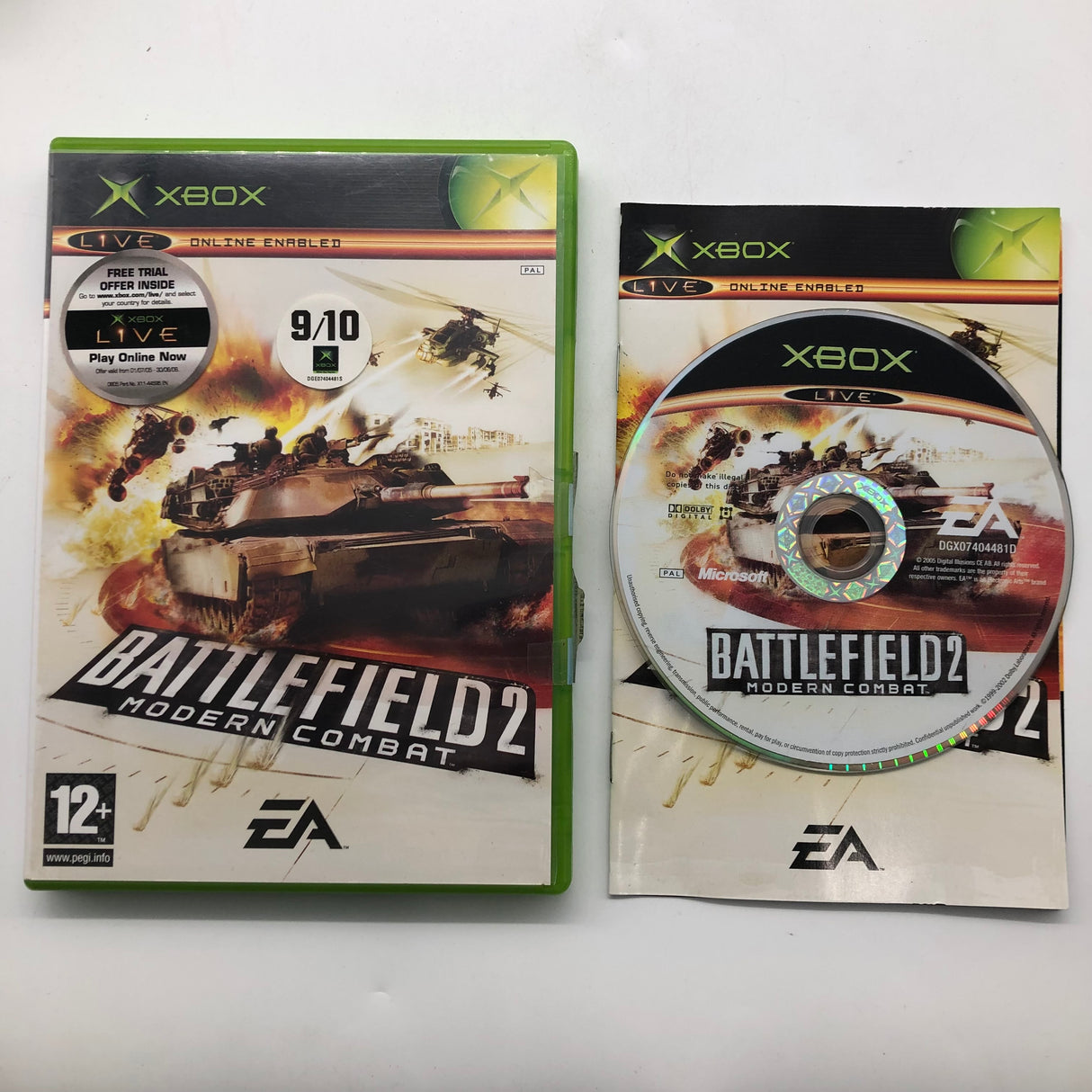 Battlefield 2 Modern Combat Xbox Original Game + Manual PAL