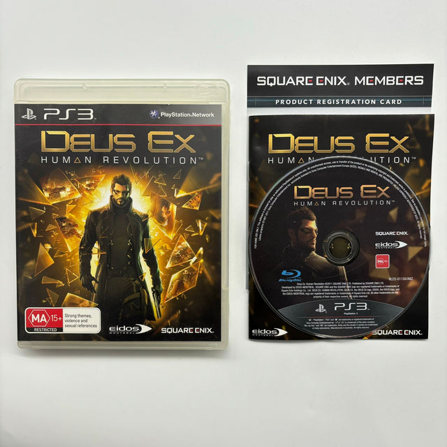 Deus Ex Human Revolution PS3 Playstation 3 Game + Manual - Trippy Trades 