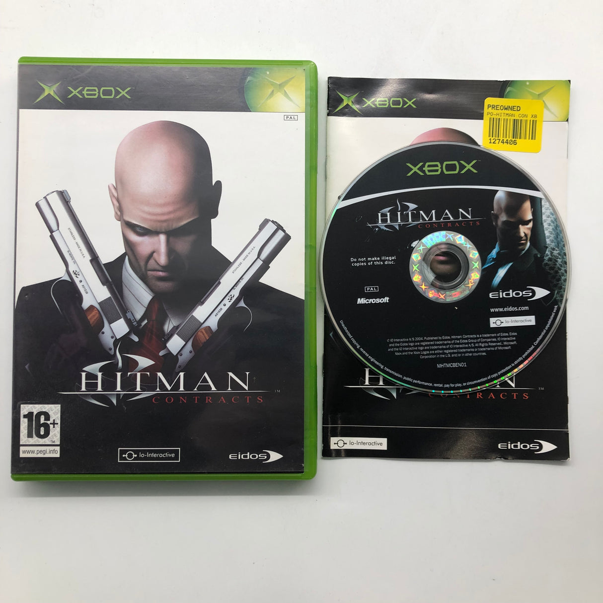 Hitman Contracts Xbox Original Game + Manual PAL