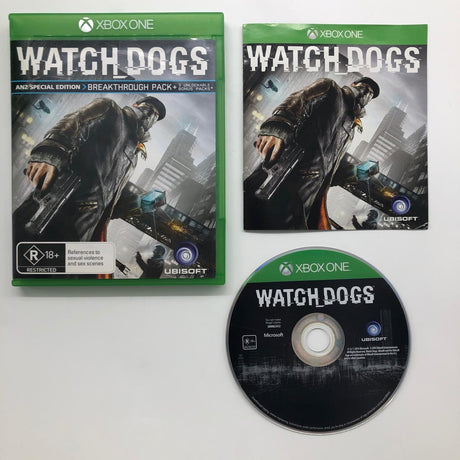 Watch Dogs Xbox One Game + Manual PAL 28A4 - Trippy Trades 