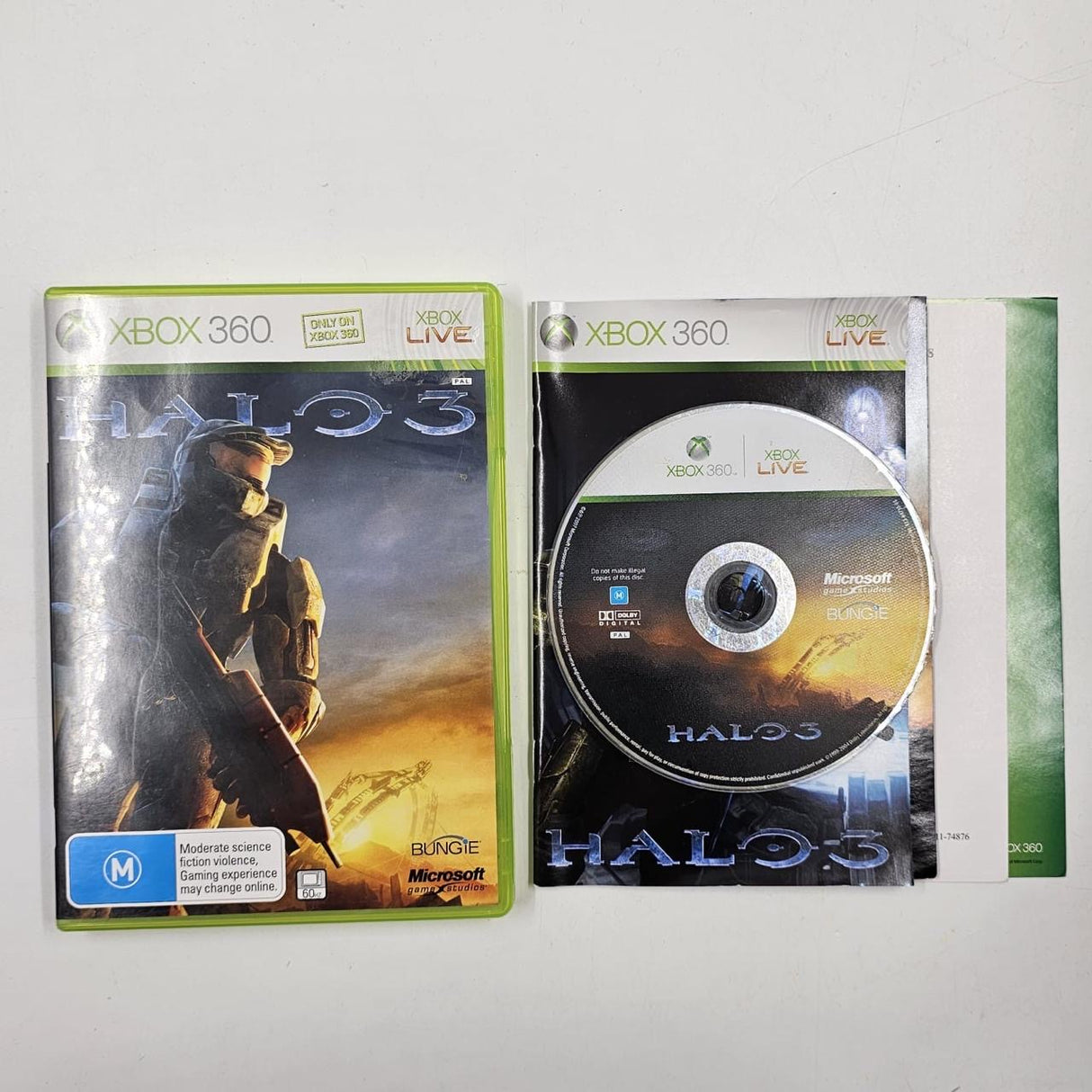 Halo 3 Xbox 360 Game + Manual PAL 16JE4 - Trippy Trades 